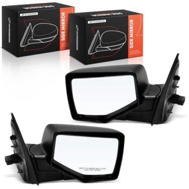 Imagem de A-Premium Par (2) espelhos retrovisores elétricos do lado do motorista e do passageiro - compatível com Ford Explorer 2006 2007 2008 2009 2010 - Espelho retrovisor externo externo preto dobrável