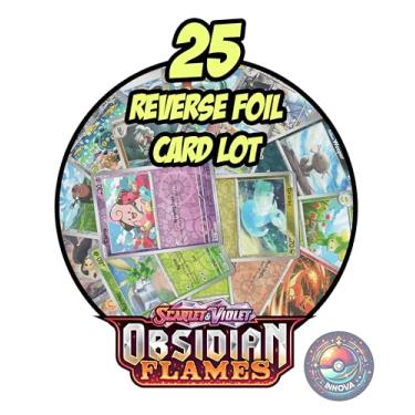 Imagem de Obsidian Flames - Pokemon 25 Reverse Foil Card Lot