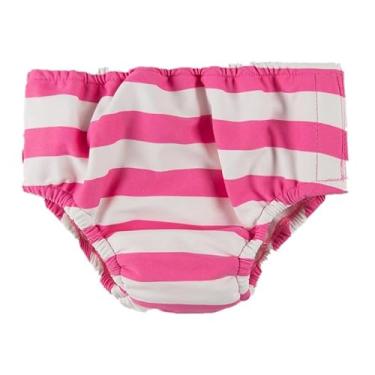 Imagem de Pulpo Fralda de Piscina Reutilizável Bebê 6 a 24 Meses (Listrado Rosa, 6 meses)
