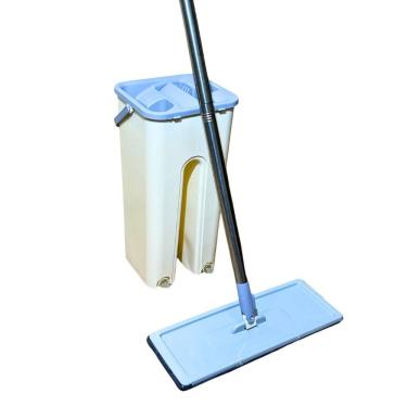 Imagem de Mop com Balde Duplo 5 litros, 2 em 1 lava e seca, Refil de microfibra - Top Rio