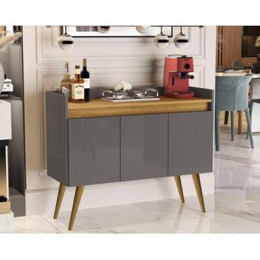 Imagem de Buffet primus gold 3 portas cinza mel