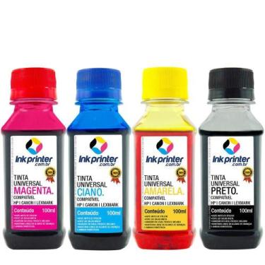 Imagem de Tinta InkPrinter Universal para Recarga de Cartucho HP, Lexmark, Canon