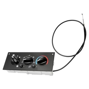 Imagem de Módulo de controle climático 599-5511, painel de interruptor de ar condicionado de placa A/C resistente, compatível com 2002-2006 C500 T300 T600A T800 W900, número de substituição: F21-1007-1, F21