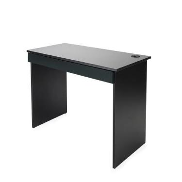 Imagem de Escrivaninha pé painel com gaveta marelli 1000x500 preta