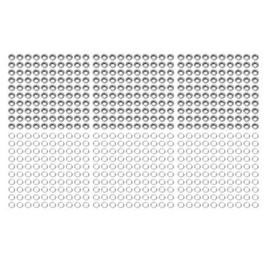 Imagem de TOPINCN 300 Conjuntos de 6 Mm 201 Ilhas de Aço Inoxidável, Suprimentos de Hardware de Roupas Duráveis, Kit de ilhó Com Arruelas para Artesanato de Bricolage, Trabalho de Couro, Lona, (Cinza)