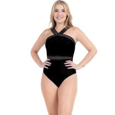 Imagem de Body Elástico Praia Detalhe Cintura Maiô Transparência - HYPE MODAS, P