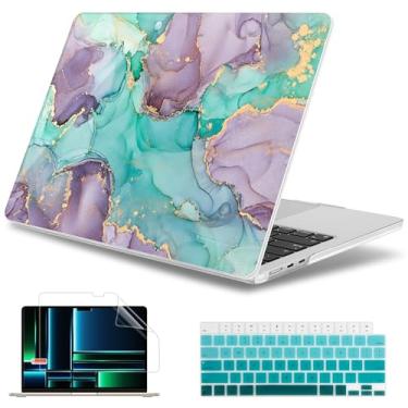 Imagem de May Chen Capa compatível com M4 MacBook Air de 15 polegadas 2025 2024 2023 A3241 A3114 A2941 M3 M2 com tela de retina líquida e Touch ID, capa rígida de plástico - pintura artística