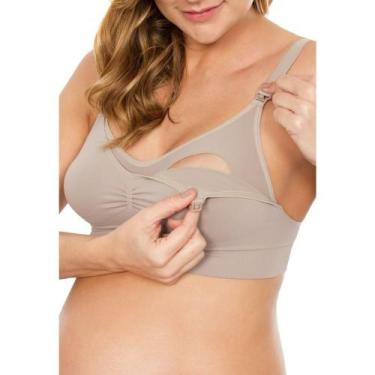 Imagem de Sutia Sem Bojo E Sem Costura Plié De Amamentaçao Gestante Linha Matern