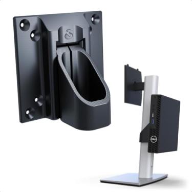 Imagem de Suporte Cpu Optiplex Mini Pedestal Monitor Dell P22 P24 P27 Preto