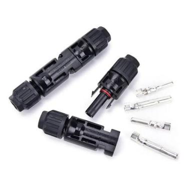 Imagem de Conector MC4 Snetec 30A 1000V Painel Solar - Kit 2 Pares