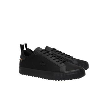 Imagem de Lacoste Tênis masculino Powercourt de inverno, Preto/preto, 45