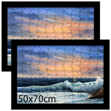 Imagem de LUCKYLIFE Porta-retratos de 40 x 70 cm, molduras para pôster para pendurar na parede, imagens de exibição 40 x 70 cm sem tapete, pacote com 2, preto