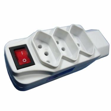 Imagem de Adaptador sem Fio 4 Tomadas 2P+T - 7013 - KEY WEST