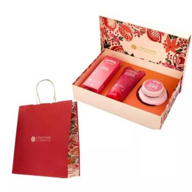Imagem de Kit Presente Romã Perfume e Hidratação + Sacola Loccitane Au Brésil - 