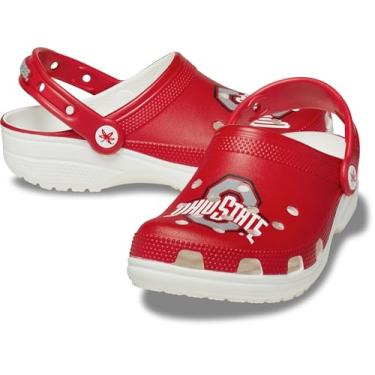 Imagem de Crocs Tamancos femininos clássicos universitários, Branco, 38