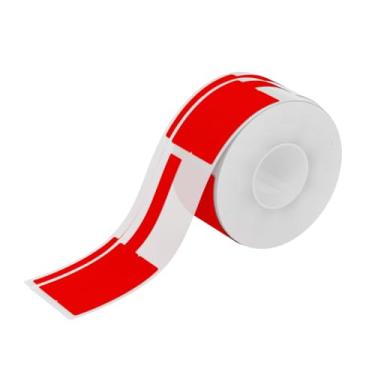 Imagem de StartBox Papel De Etiqueta De Cabo Compatível com Impressoras B1/B21/B3S 25 * 38+40 100 Etiquetas Cada Rolo Cor Vermelho