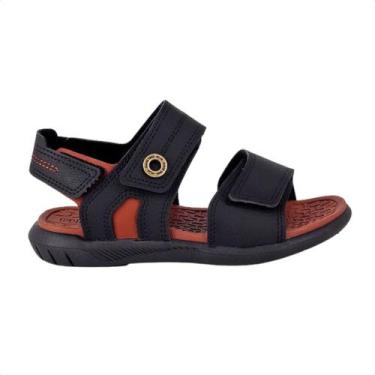 Imagem de Sandália Infantil Papete Klin Urban Preta, Preto, Caramelo, 34