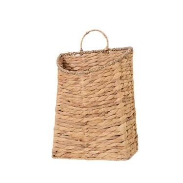 Imagem de Wswqop Cesta de armazenamento suspensa de tecido, cesta de parede, organizador de porta de entrada para jardim