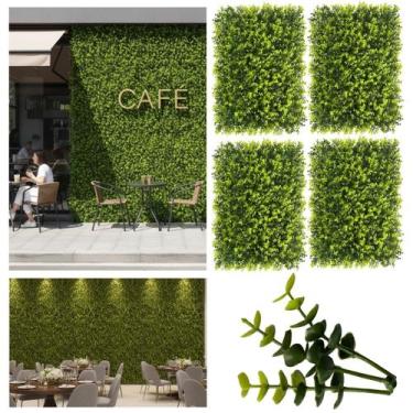 Imagem de 19 Jardins Verticais Plantas Artificiais Para Parede Verde Decoração d