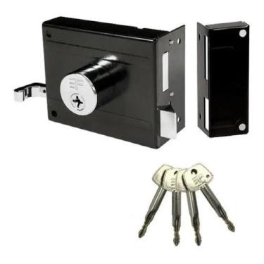 Imagem de Fechadura Sobrepor Para Portão 3F 1130 Tetra 4 Chaves