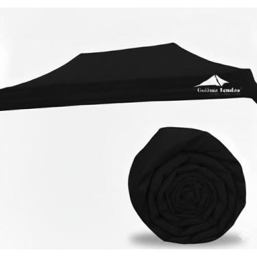 Imagem de Cobertura Tenda Sanfonada 6x3 PVC Vinilica - Goiânia Tendas, Preto