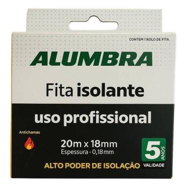Imagem de Fita Isolante 20m Profissional Alumbra Antichama