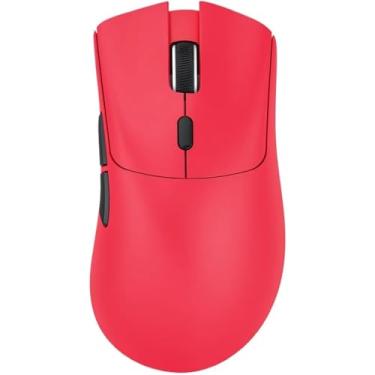 Imagem de Mouse Gamer ATTACK SHARK R1 Branco Sem Fio 18000 DPI Sensor PAW3311 RGB Recarregável – Alta Precisão e Design Ergonômico (Vermelho)