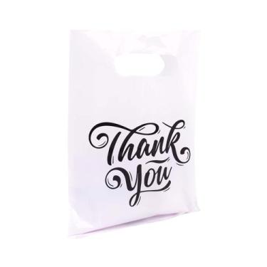 Imagem de Bolsa de plástico para mercadorias ysmile Thank You 30x40cm 2,5 mil 10