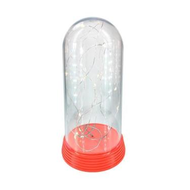 Imagem de Luminária Abajur Cúpula Redoma LEDs Luzes de Fadas - Amor Lindo, Verme