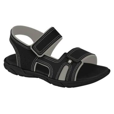 Imagem de Sandália Papete Infantil Molekinho Escolar Leve Confortável, Preto cin