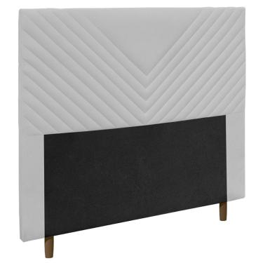 Imagem de Cabeceira Cama Box Casal Viena 140cm Corano Branco - Desk Design