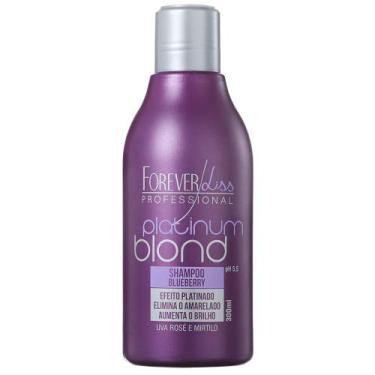 Imagem de Shampoo Matizador Forever Liss Platinum Blond 300ml  Neutraliza Tons A