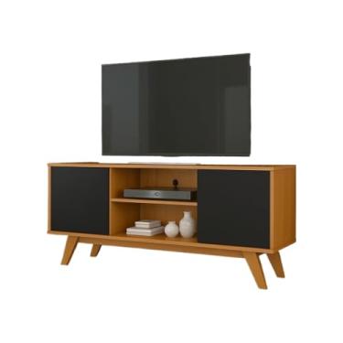Imagem de Rack para TV Sala de Estar 60 cm x 118 cm x 36 cm(Cedro/Preto)