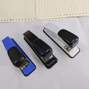 Imagem de Grampeador de mesa Eagle, com 1000 grampos grátis, até 20 folhas, removedor de grampos embutido, material de encadernação para escola e escritório (azul)