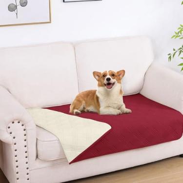 Imagem de hyha Cobertor impermeável para cães, cobertor reversível para cama de animal de estimação, capa de sofá macia para cães, lavável, à prova d'água, capas para sofá e filhotes e gatos, protetor de móveis