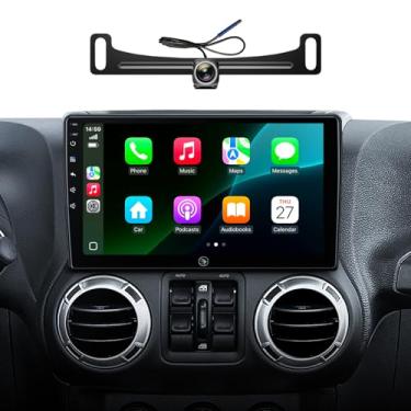 Imagem de Tela sensível ao toque de 6 + 128 G QLED estéreo para Jeep Wrangler JK Head Unit Dodge Ram 1500 Radio | Wireless CarPlay Android Auto | AM/FM |Android 13.0 | Controle de volante