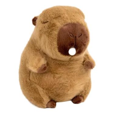 Imagem de Capivara de Pelúcia Soneca - Bichinho Com Bexiguinha na Boca Para Crianças