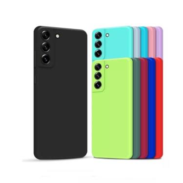 Imagem de Capa Capinha Compatível Com Galaxy S21 Fe Silicone Aveludado Premium (VERDE LIMAO)