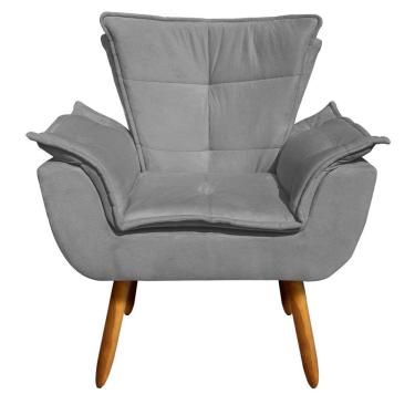 Imagem de Kit 01 Namoradeira E 02 Poltronas Opala Suede Grafite