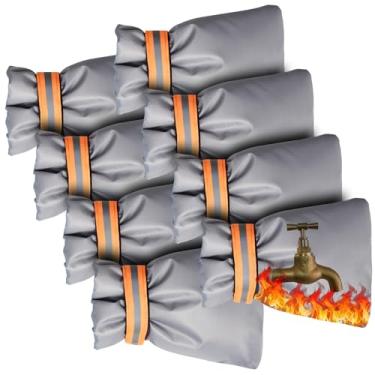 Imagem de KELEFET Torneira de inverno ao ar livre babador torneiras de parede Ouside Covers - 21,5 cm A x 16,7 cm L, impermeável e livre de geada para proteção contra congelamento de inverno, preto, cinza