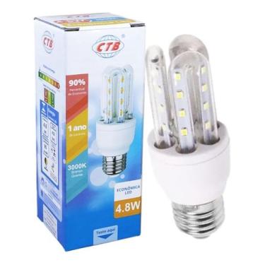 Imagem de Lâmpada Led Mini Compacta Milho 4,8W E27 Bivolt Quente - CTB
