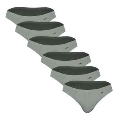 Imagem de Kit 6 Cuecas Zorba Slip Light Algodão 772 Grafite - GG, GG, Grafite