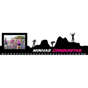 Imagem de Porta Medalhas Corrida de Montanha Feminino para até 100 Medalhas COM 