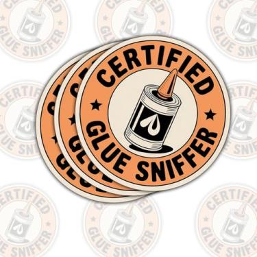 Imagem de 3 peças de adesivos de farejador de cola certificados, adesivo engraçado de mecânico de encanador, adesivos de técnicos de construção 7,6 cm à prova d'água para garrafa, caixa de ferramentas, kit de