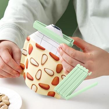 Imagem de Conjunto de fichário de plástico para escritório, uso doméstico, braçadeiras de vedação de papel multiuso para armazenamento de gavetas, organização de tarefas diárias (verde)