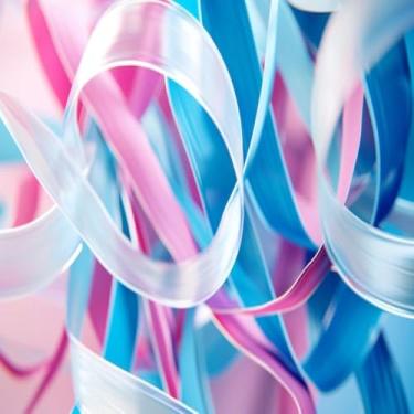 Imagem de Quadro Decorativo Abstrato Colorido com Estampa Moderna para Parede 30x30cm