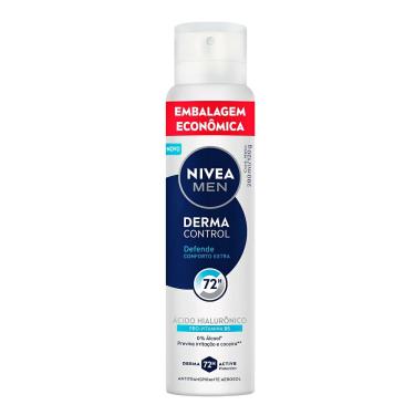 Imagem de Desodorante Antitranspirante Aerossol Nivea Men Derma Control Defende 72h 200ml