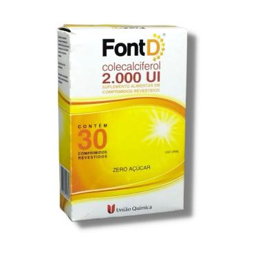 Imagem de Font D 2.000ui Suplemento Alimentar Vitamina D3 30 Comprimidos