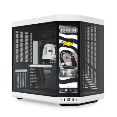 Imagem de Gabinete Hyte Y70 Touch 14.9 Infinete Preto E Branco With 3 Tgw  60hz Display - Cs-hyte-y70tti-wb