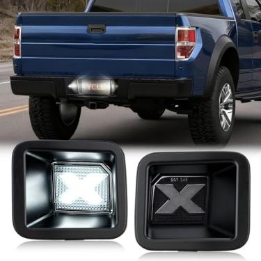 Imagem de YCLL Luzes de LED para placa de carro adequadas para Ford F250 F350 2017-2019 (patente pendente), LED de para-choque traseiro Superbright X-Style, lente fumê